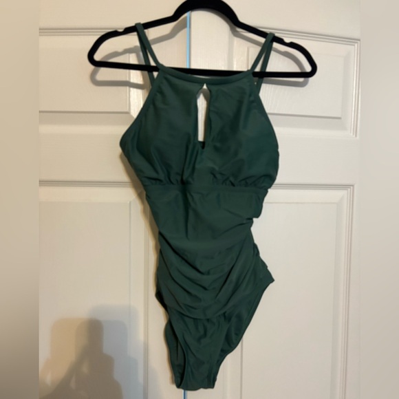 Ellen Tracey Women’s Green One Piece Swimsuit - Picture 3 of 4